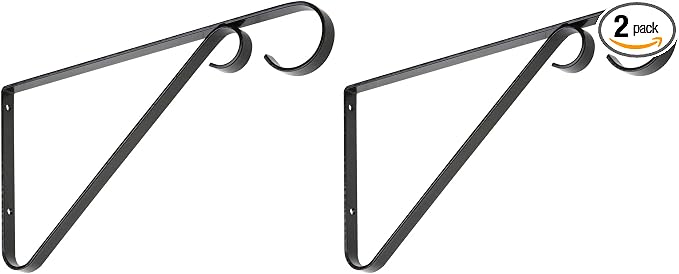 National Hardware N274-563 V2653 Plant Bracket in Black, 9 Inch by NationalHardware