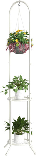 BMOSU Plant Stand with Hooks Indoor Outdoor Corner Tall Plant Stand Heavy-Duty by BMOSU