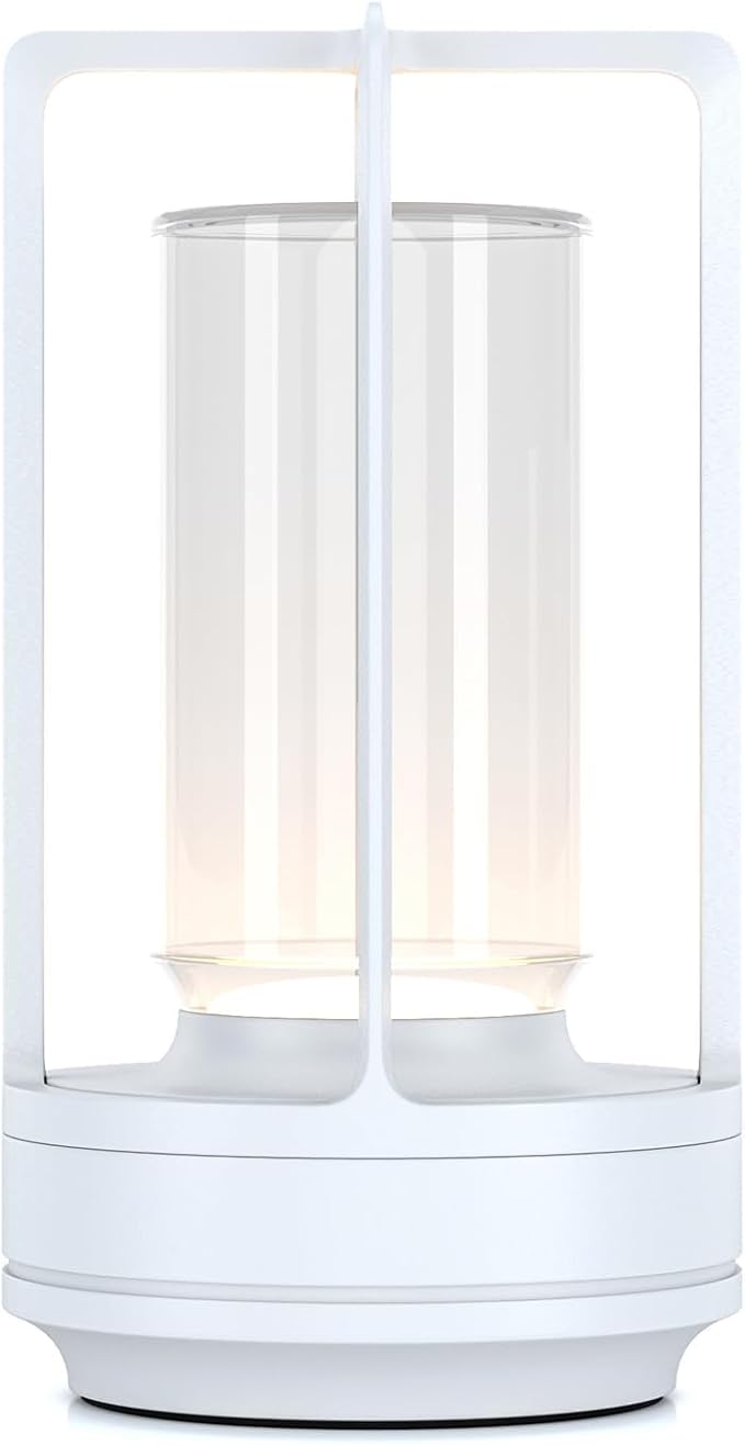 Portable Metal Table Lamp for Indoor/Outdoor, Rechargeable Cordless LED Lamp by HAPYGILightings