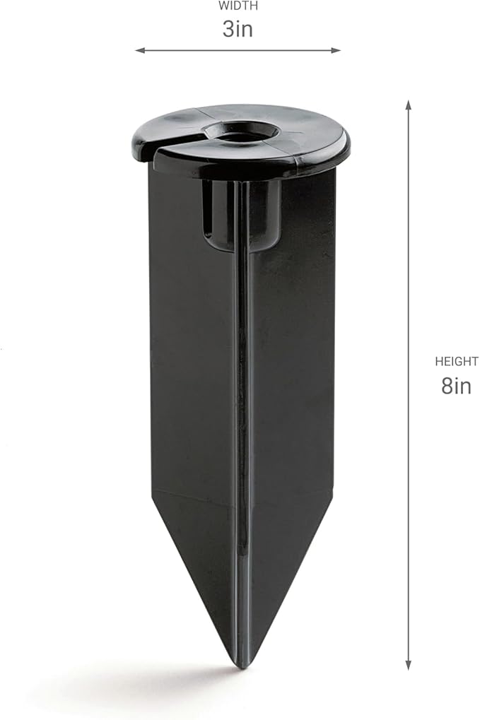 Kichler 8” Outdoor Landscape Light Stake in Black, Durable Ground Mount - Image 6
