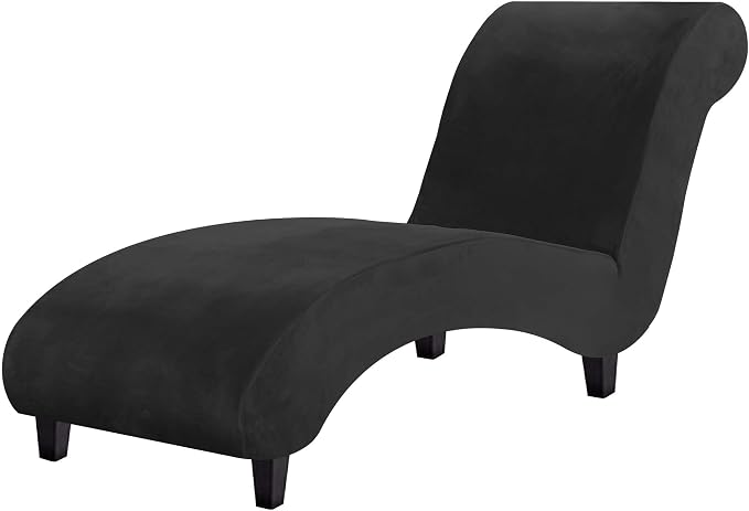 H.VERSAILTEX Chaise Lounge Cover Indoor Velvet Chaise Slipcover High Stretch by HVERSAILTEX