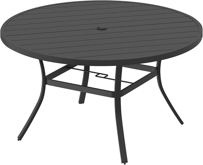 MELLCOM 53'' Round Outdoor Dining Table - Image 9