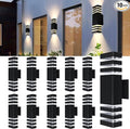 10Pack 15inch LED Square Up & Down Wall Lights, 14W Outdoor Wall Light 4000K by Alicosoty