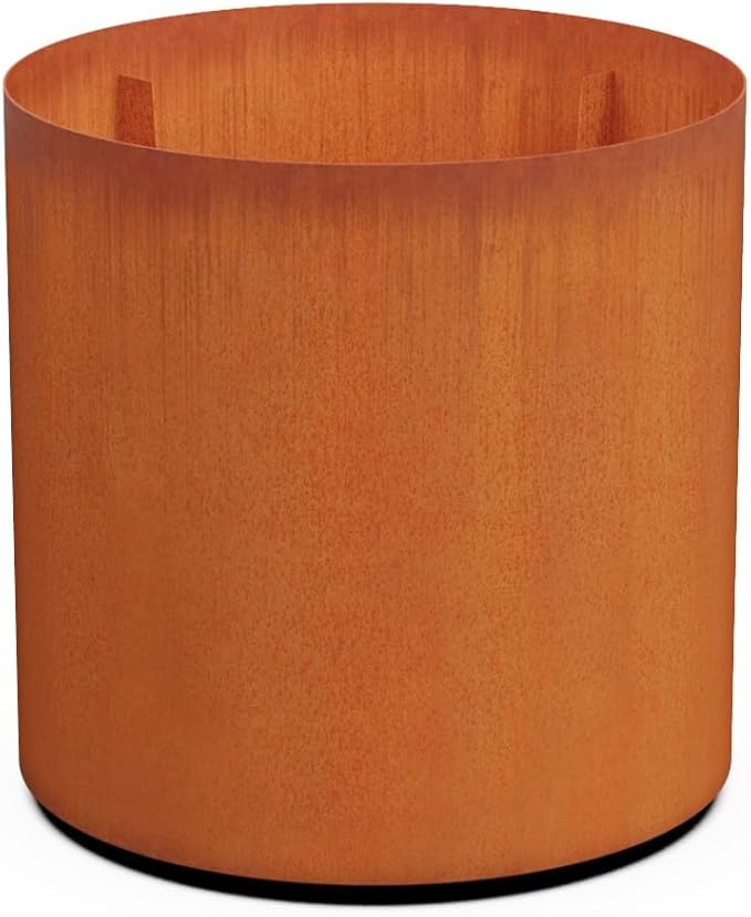 Plantercraft Large Round Corten Steel Planters by Plantercraft