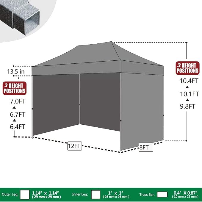 Eurmax USA Pop-up Canopy Tent Commercial Instant Canopies - Image 2