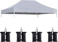 Eurmax USA Pop Up Canopy Top Gazebo Tent Cover Replacement Top Only, Bonus 4PC by Eurmax