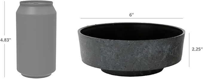The HC Companies 6 Inch Round Plastic Succulent Capri Bowl Decorative Indoor - Image 5