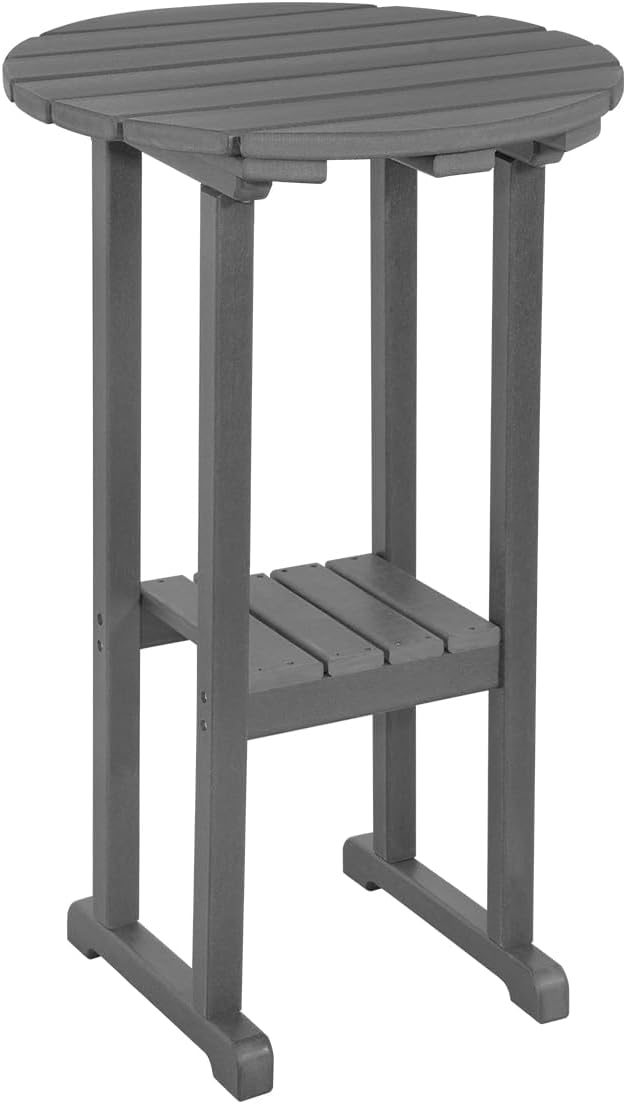 Sundale Outdoor 39 Inches Height Adirondack Bar Table, Patio HDPE Pub Height by SundaleOutdoor