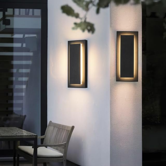 11.8’’ Modern Exterior Lighting Fixtures, Waterproof Exterior Sconce Light - Image 2