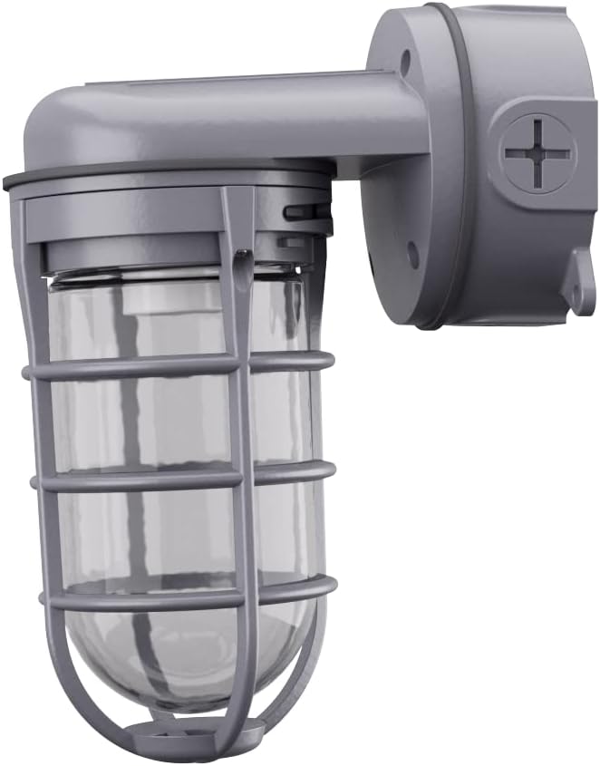 Lithonia Lighting Jelly Jar Light Fixture, Incandescent Utility Vapor Tight - Image 7