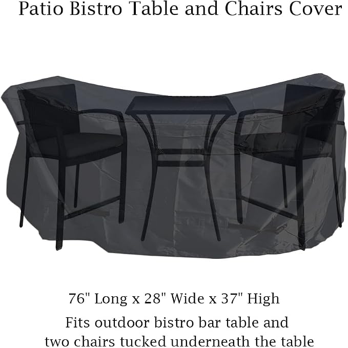 Outdoor Bar Height Dining Set Cover - Image 2