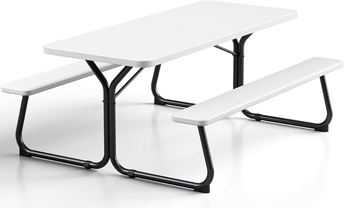 Picnic Table, 6 FT Outdoor Picnic Table by FoldingFurniture