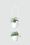 Hanging Planters 2 Tiers Metal Plant Hangers by ABETREE