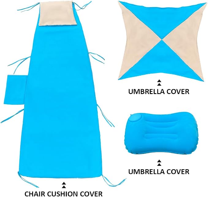 Outdoor Hanging Lounge Chair Replacement Cushion Cover and Umbrella Fabric - Image 5