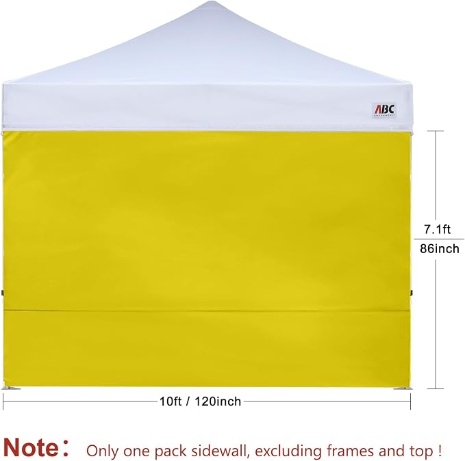 ABCCANOPY Instant Canopy SunWall 10x10 FT, 1 Pack Sidewall Only, No Frame or Top - Image 2