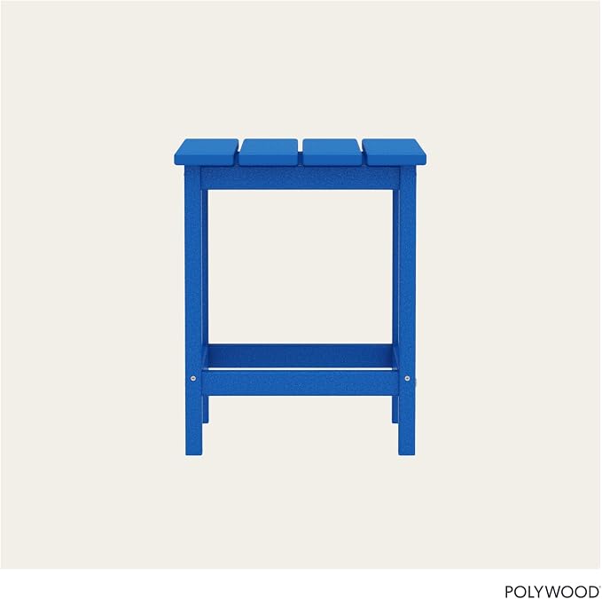 POLYWOOD Long Island 18" Side Table, Pacific Blue - Image 5