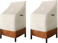 RosieLily High Back Patio Chair Covers Waterproof Stackable Outdoor Bar Stool by RosieLily