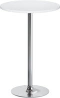 Flamaker Round Bistro Pub Table Modern Style Metal Base MDF Top Cocktail Bar by Flamaker