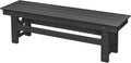HDPE Outdoor Bench, Poly Lumber Adirondack Benches, Fade-Resistant HDPE Garden by SeeHill
