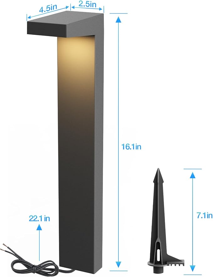 SUNVIE Low Voltage Pathway Lights Wired 3000K 5W LED Outdoor Landscape Lighting - Image 6