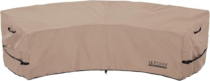 ULTCOVER Waterproof Patio Curved Sofa Sectional Cover by ULTCOVER
