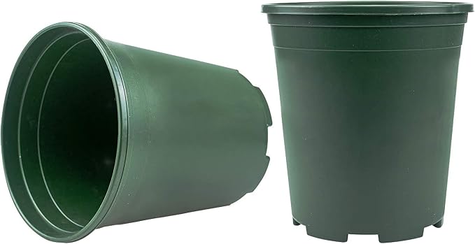 Fasmov 10PCS 1 Gallon Durable Nursery Pot Garden Flower Pots Nursery Plant - Image 3
