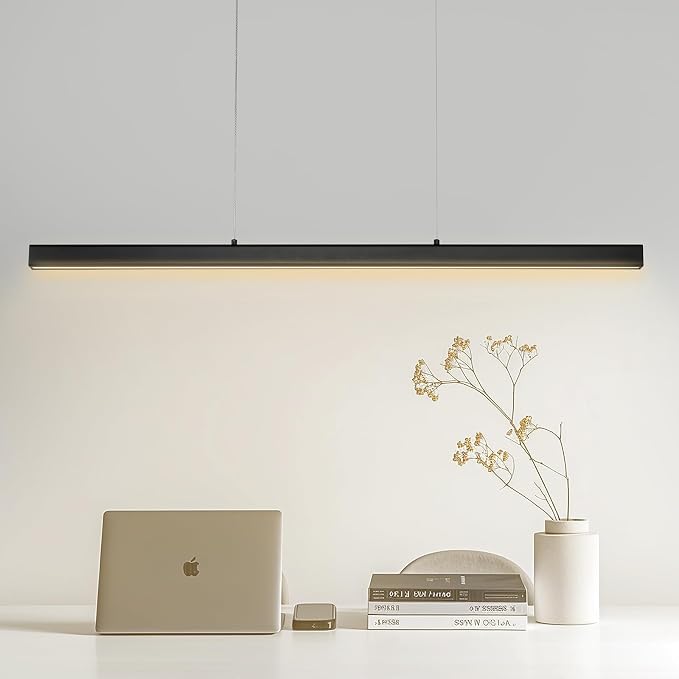 VEVOR Dimmable Linear Pendant Light, 47 in LED Linear Light Fixture Chandelier - Image 8