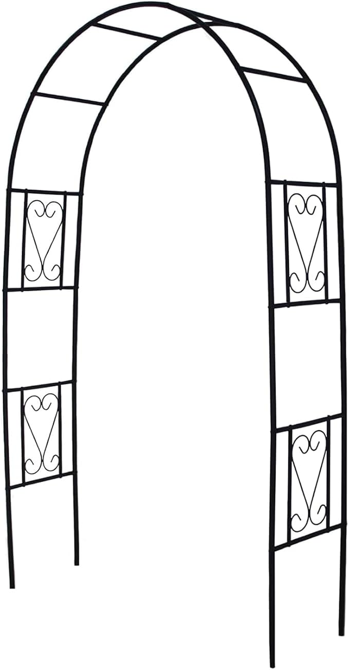 Iron Pergola Arbor Practical, Garden Arbor Arch, Metal Trellis Archway by Flohover