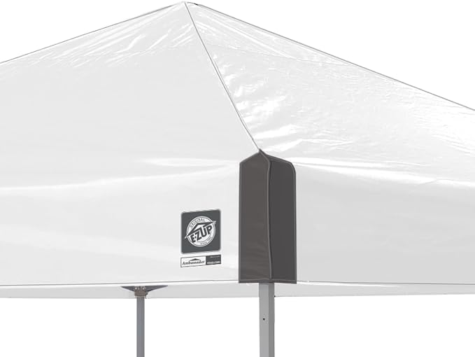E-Z UP Ambassador Instant Pop Up Canopy Tent, Roller Bag and 4 Piece Spike Set - Image 3