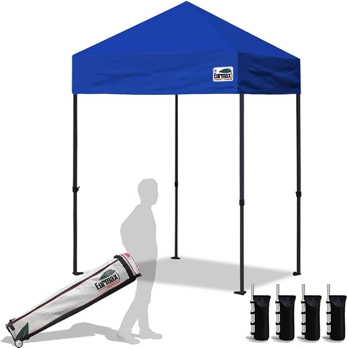 Eurmax USA 5'x5' Pop Up Canopy Tent Commercial Instant Canopies by Eurmax