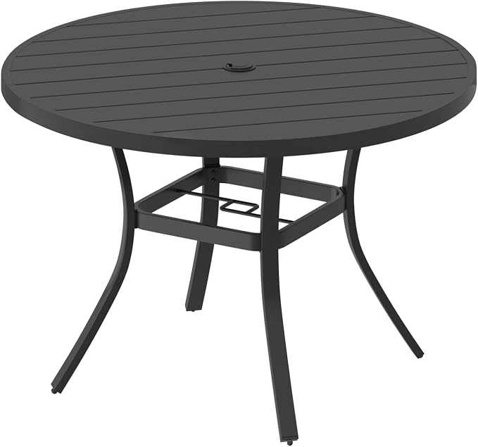 MELLCOM 42'' Round Outdoor Dining Table - Image 9