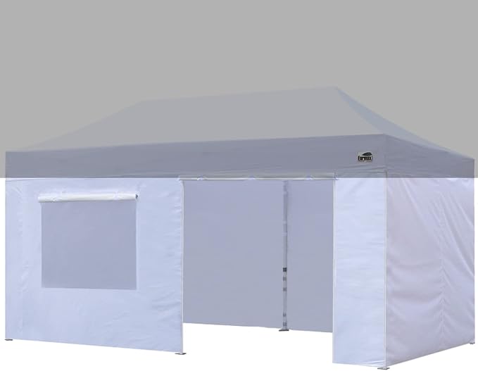 Eurmax USA Full Zippered Walls for 10 x 20 Easy Pop Up Canopy Tent, Enclosure by Eurmax
