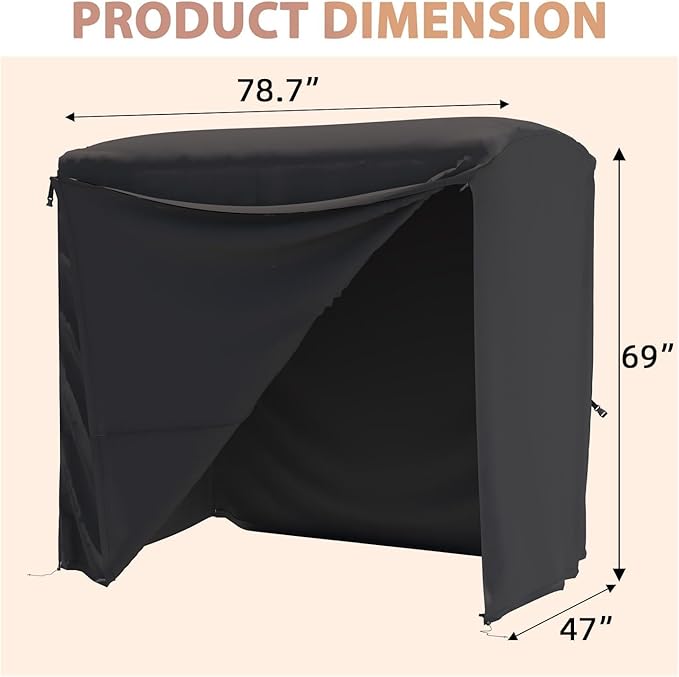 U-MAX Porch Swing with Cover, Patio Swing with Adjustable Backrest&Canopy 3 - Image 5