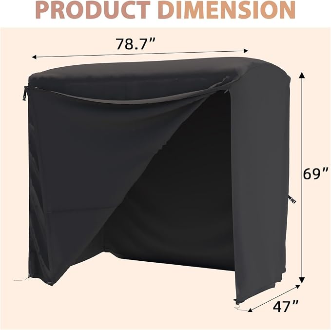 U-MAX Porch Swing with Cover, Patio Swing with Adjustable Backrest&Canopy 3 - Image 5