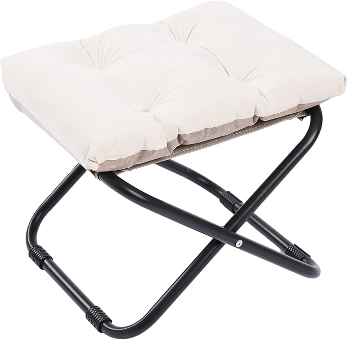 LITA Folding Upholstered Footrest Stool by LITA