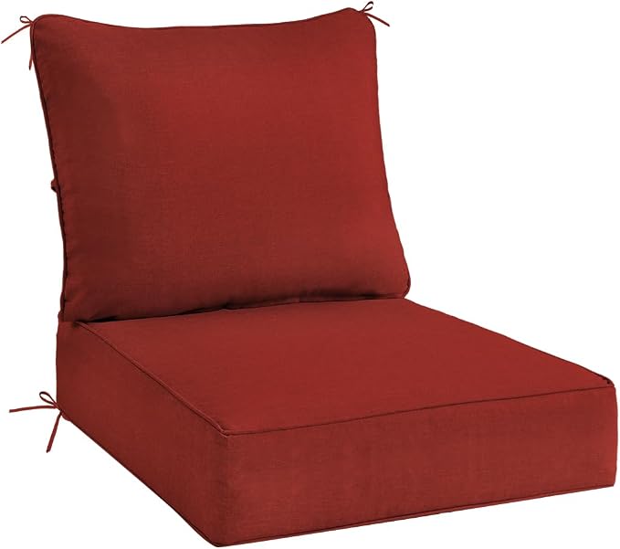 Sundale Outdoor Olefin Deep Seat Cushion, Patio Chair Cushion and Pillow by SundaleOutdoor