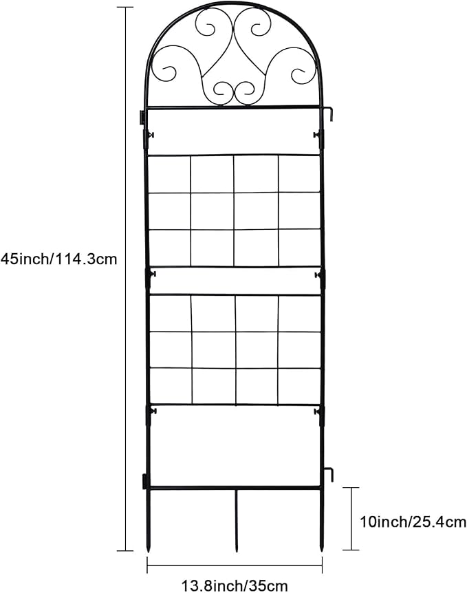 hogardeck 1PC 45x14 Inch Heavy Duty Metal Trellis - Image 3