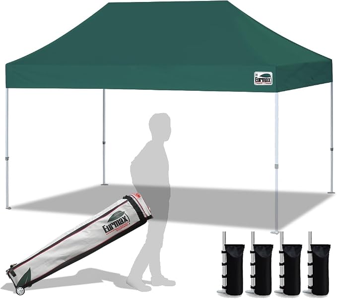 Eurmax USA Standard 10'x15' Patio Pop Up Canopy Tent Commercial Instant Canopies by Eurmax