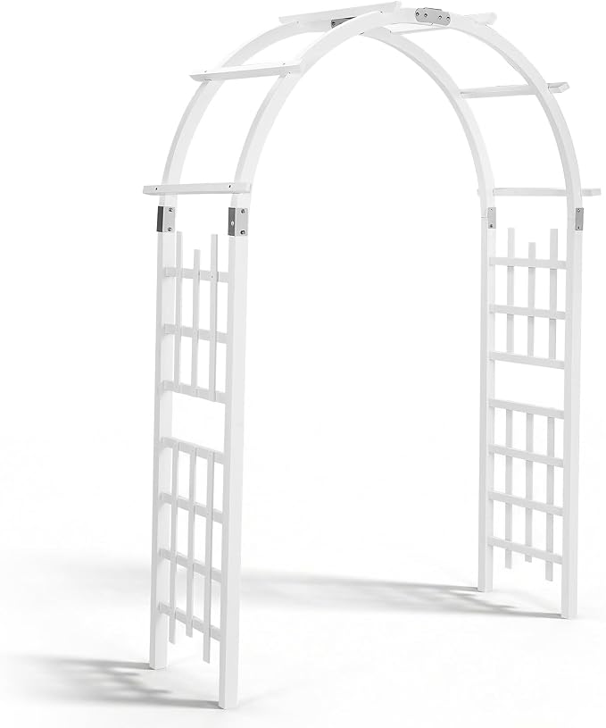 VINGLI Wooden Garden Arbor, Heavy Duty Outdoor Frame Trellis by VINGLI