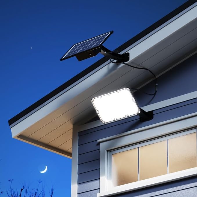 JACKYLED Solar Lights Outdoor 299 LED 1000 Lumens Bright Solar Wall Spotlight - Image 4