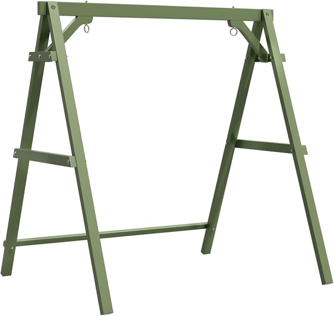 VINGLI 4FT Porch Swing Frame, 660 LBS Capacity Wooden A-Frame Swing Stand by VINGLI