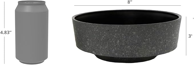 The HC Companies 8 Inch Round Plastic Succulent Capri Bowl Decorative Indoor - Image 5