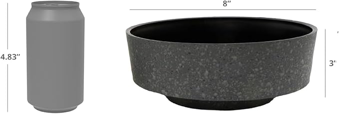 The HC Companies 8 Inch Round Plastic Succulent Capri Bowl Decorative Indoor - Image 5