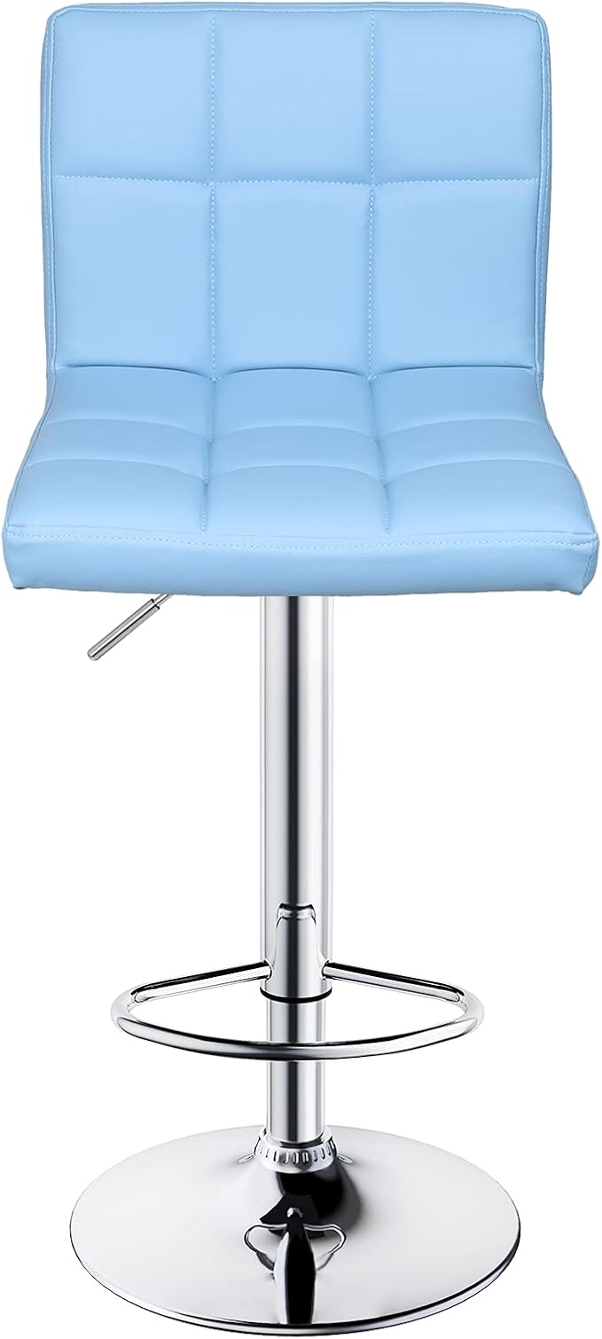 Leopard Bar Stools, Modern PU Leather Adjustable Swivel Bar Stool - Image 5