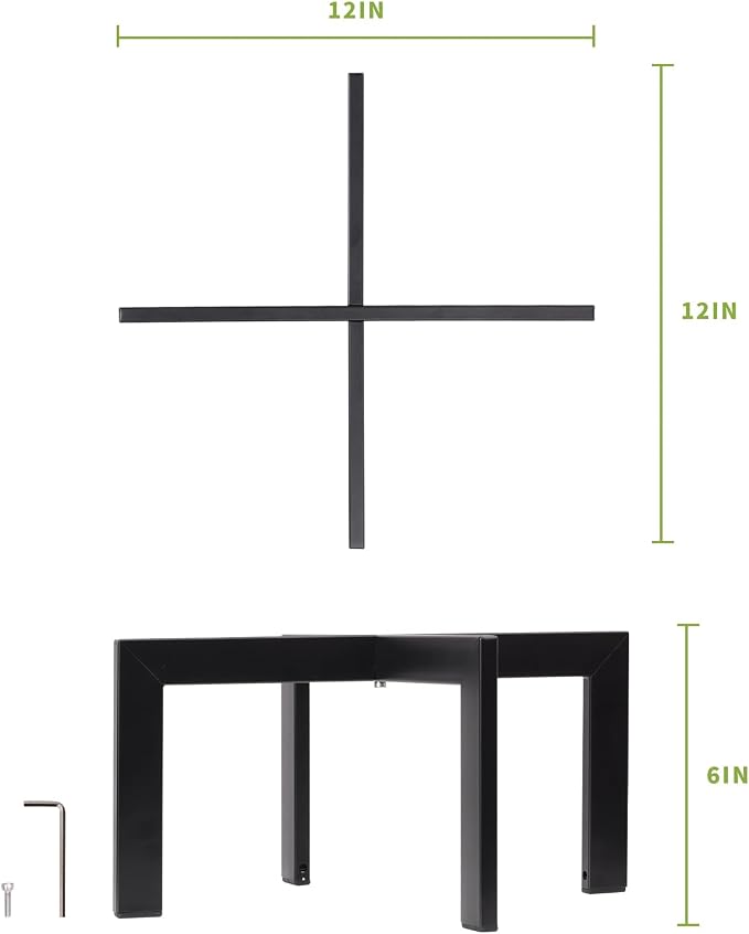 IZIDDO 4 Pack Plant Stand Indoor Outdoor, Metal Mid-Century Pot Stand, Modern - Image 6