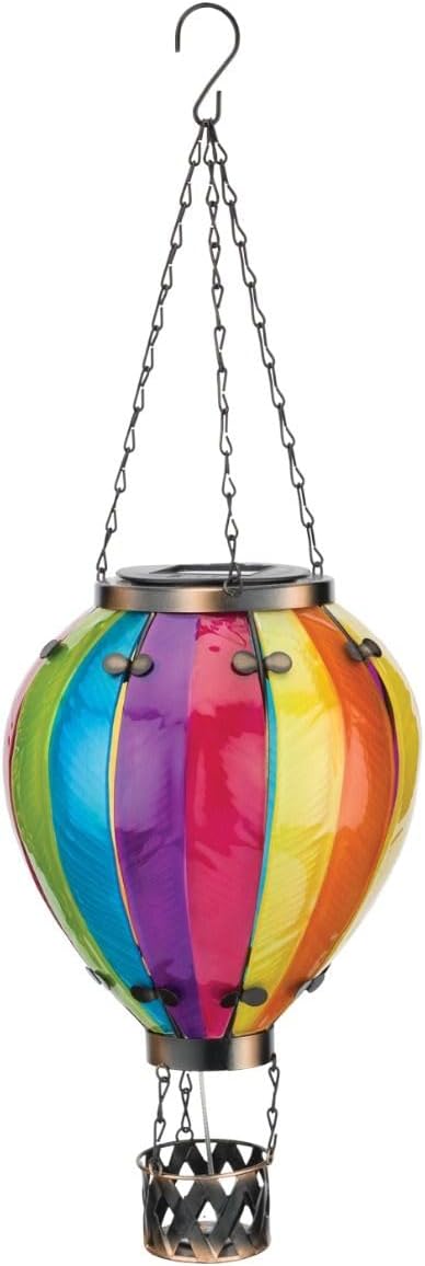 Regal Art & Gift 23.5 Inch Hot Air Balloon Solar Lantern – Hanging - Image 5