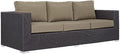 Modway Convene Wicker Rattan Outdoor Patio Sofa by Modway
