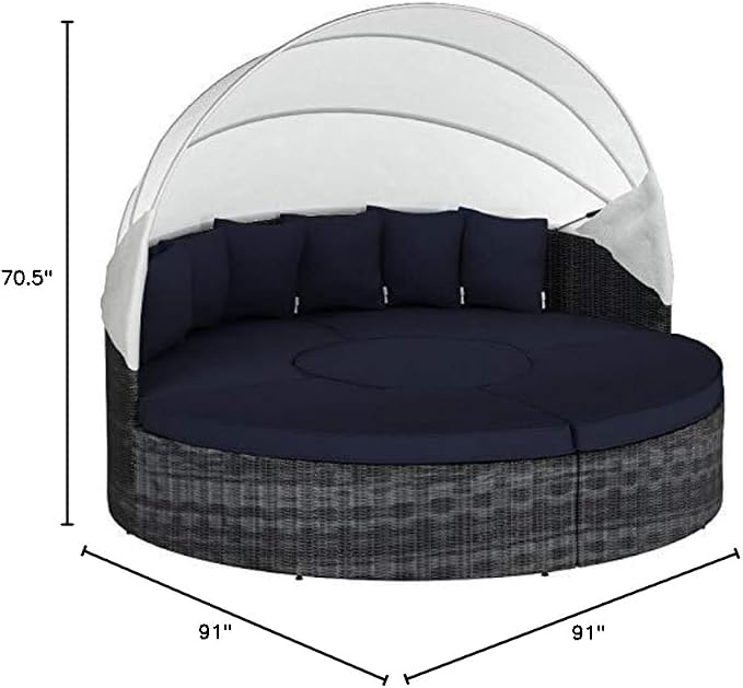 Modway Summon Outdoor Patio Daybed - Image 3