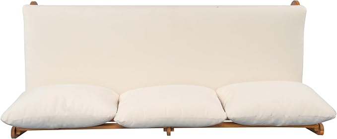 Christopher Knight Home Poppy Acacia Wood Outdoor 3 Seater Sofa - Image 7