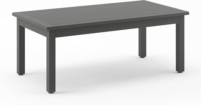 LUE BONA Outdoor Coffee Table, HDPS Patio Coffee Tables by LUEBONA